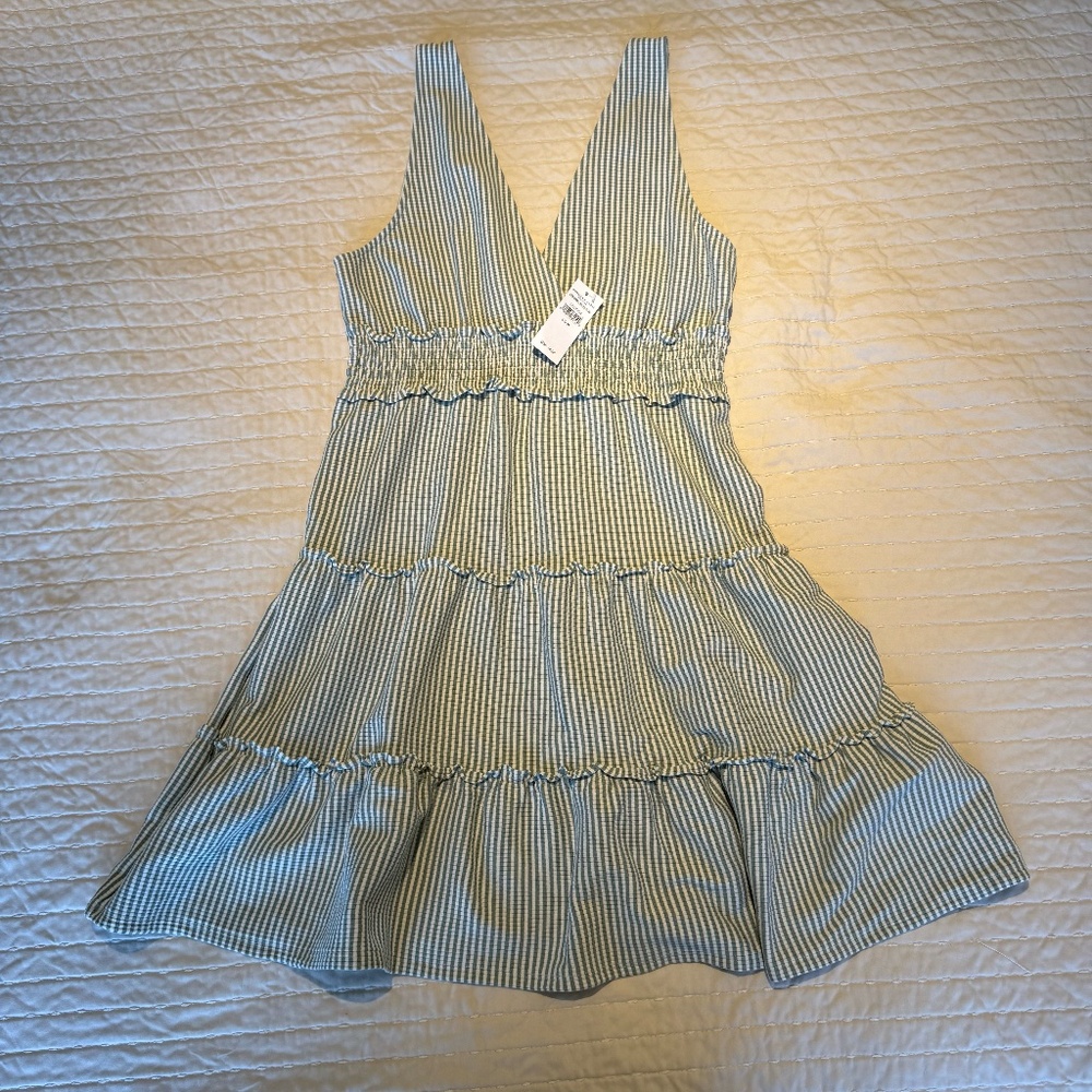 American Eagle Outfitters Green Striped Dress